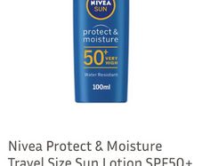 Brand new Travel Size Nivea factor 50