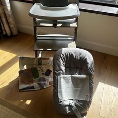 Stokke Tripp Trapp High Chair Bundle with Newborn Set and Tray