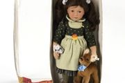 ORIGINAL Margaret Steiff Doll In Box With Small Deer