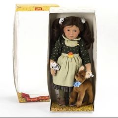 ORIGINAL Margaret Steiff Doll In Box With Small Deer