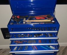 tool chest with some tools