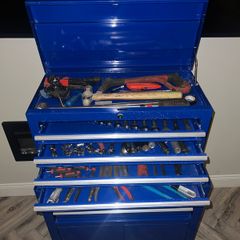 tool chest with some tools