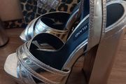 Brand New River Island Gold Platform Sandals Size UK 36