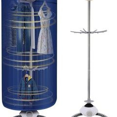 Electric Clothes Dryer, 900W Portable Drying Pod 2-Tier Heated Airer with Hot Air Circulation Holds 12kg for Quick-Dry Laundry & Delicate Clothing