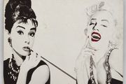 Audrey Hepburn &amp; Marilyn Monroe Canvas Wall Art