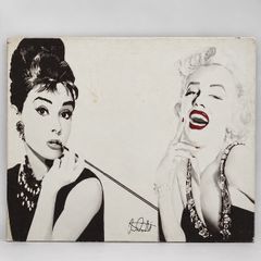 Audrey Hepburn & Marilyn Monroe Canvas Wall Art