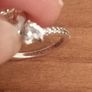 pandora sterling  silver hearts ring for sale Image 4