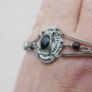 Vintage 925 Sterling Silver - Vintage Black Onyx Chain Bracelet 13,8g Image 4