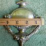Vintage Solid Brass Door Knocker Floral Rams head Image 7