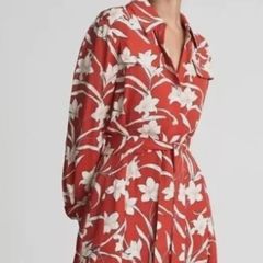 REISS Tilda Graphic Floral Print Dress Sz 8UK - Bnwt Rrp 270