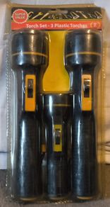 pack of three new in the packaging torches