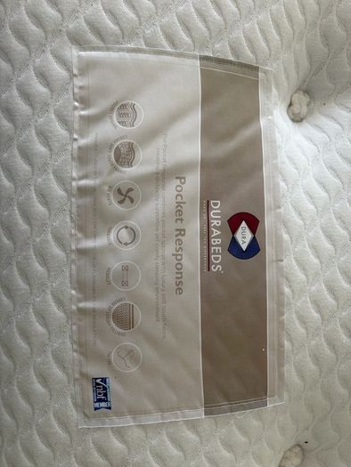 Solid Oak Double Bed & Mattress
