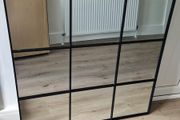 Black Metal Window Mirror