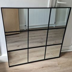 Black Metal Window Mirror