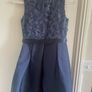 Monsoon girls navy dress Image 3