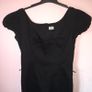 Size 14 Oasis Black fitted dress with loops for belt Image 3