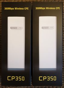 2x TOTOLINK CP350 300Mbps Outdoor Wireless CPE / Wi-Fi Bridge - Brand New
