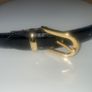 Vintage Black leather Belt size S Image 3