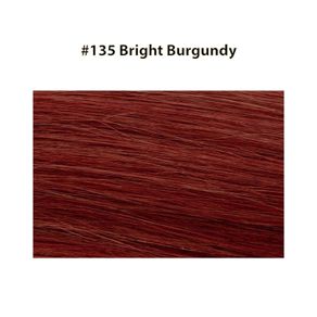 Micro Ring Hair Extensions 20" Double Drawn I Tip Remy Hair 25g - #135 Bright Burgundy