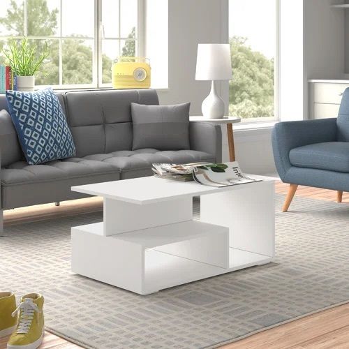 Floor Shelf Coffee Table With Storage Free Postage (multiple Colours Available)