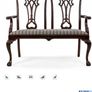 Antique Mahogany Chippendale Love Seat Image 5