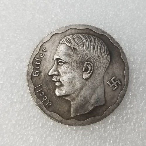 Ww2 Mark German Coin  Hitler Luftwaffe Swastika Nazi Warplane  Reichsmark