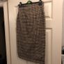 Penney's check button detail midi skirt Image 6