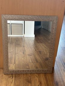 Mosaic Effect Mirror - Silver