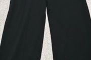 M&amp;S Black Wide Leg Trousers - Size 10 Short