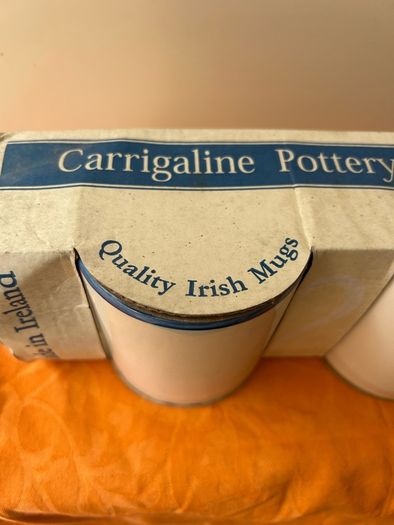 Carrigaline Pottery Single-Stripe Mugs x3