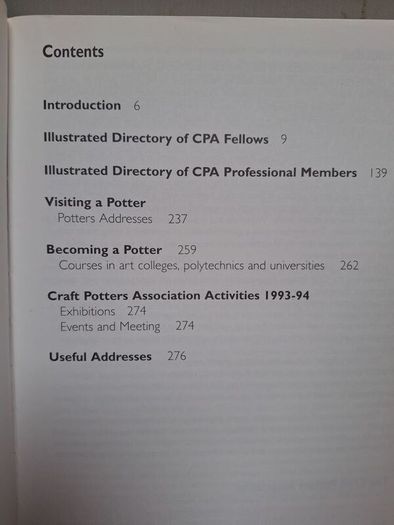SALE!  POTTERS - An illustrated directory of the work of Fellows and Professional Members of the Craft Potters Association of Great Britain - 10th edition