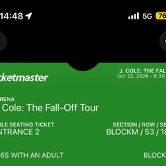 J Cole concert tickets