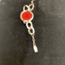Dominique Denaive silver braclet with orange resin Image 4