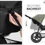 Hauck Runner Olive - Black -Robust Tricycle Buggy with Pneumatic Wheels Image 5