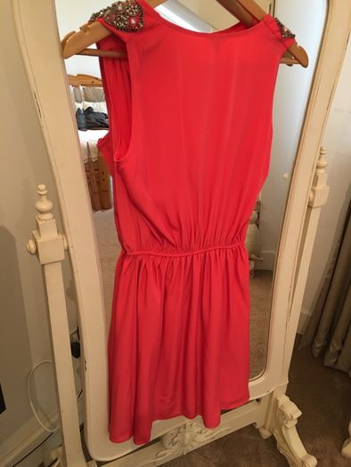 Stunning Coral Pink River Island Dress size 8