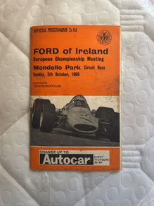 Mondello Park races 1969 pamphlet