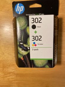 HP 302 ink, 2-pack, black and tri-colour