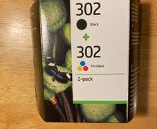 HP 302 ink, 2-pack, black and tri-colour