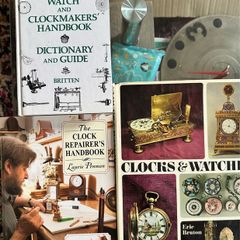 3 books on clocks including repairing dictionary guides and history. Price is for all 3
