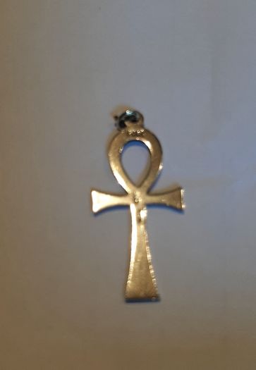 silver large cross with stamp