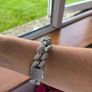 Iced Out Cuban Link Clover Bracelet 8 Inch Image 10