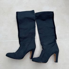 La Redoute Black High Heeled Boots