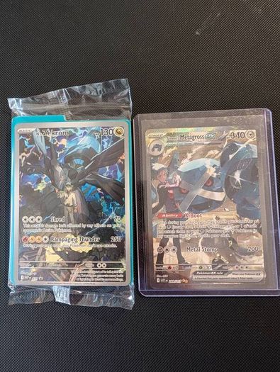 Pokemon Ascended Heroes Stevens Metagross SIR and sealed N's Zekrom