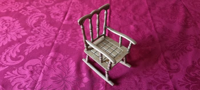 Solid Brass Decorative Rocking Chair Ornament