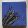 Framed Original Abstract Painting Sardines Art Contemporary Art Painting  Original Gift Image 6