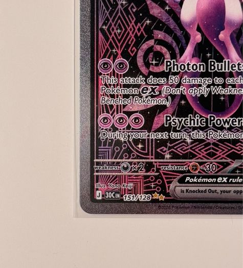 Pokemon TCG 30th Celebration Mewtwo Ex 151/128 Special Illustration Rare English