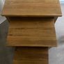 Solid oak nest of tables Image 2
