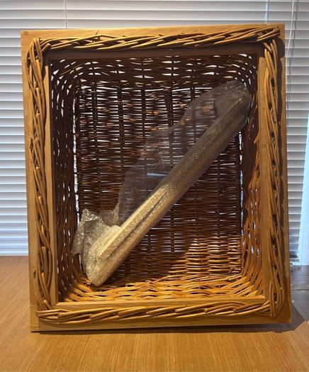 Vintage Wicker Pull-out Basket & Runners