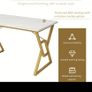 Table/ Dining table/ Dining Table Marble effect (New in box) Image 4