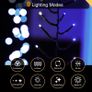 720 LED 9m/29ft Cluster Christmas Tree Lights for Indoor & Outdoor Blue & Cool White Decorations Fairy Lights with Timer for Xmas Garden & Party | Mains Powered Green Cable Image 3